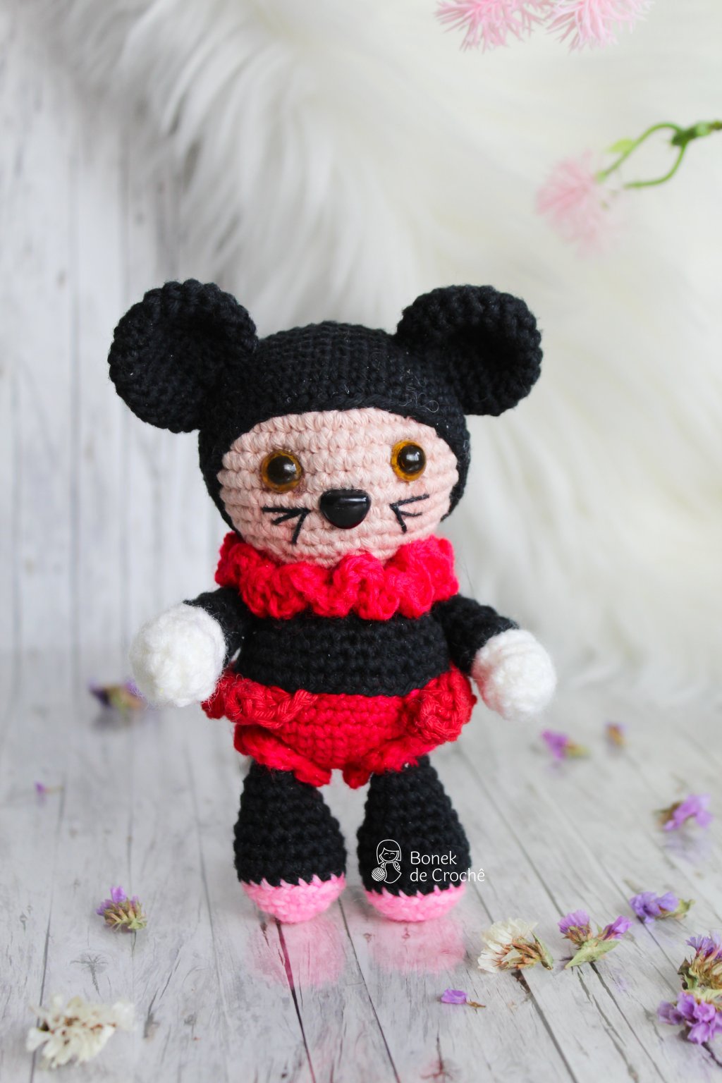 Jolie the mouse crochet doll